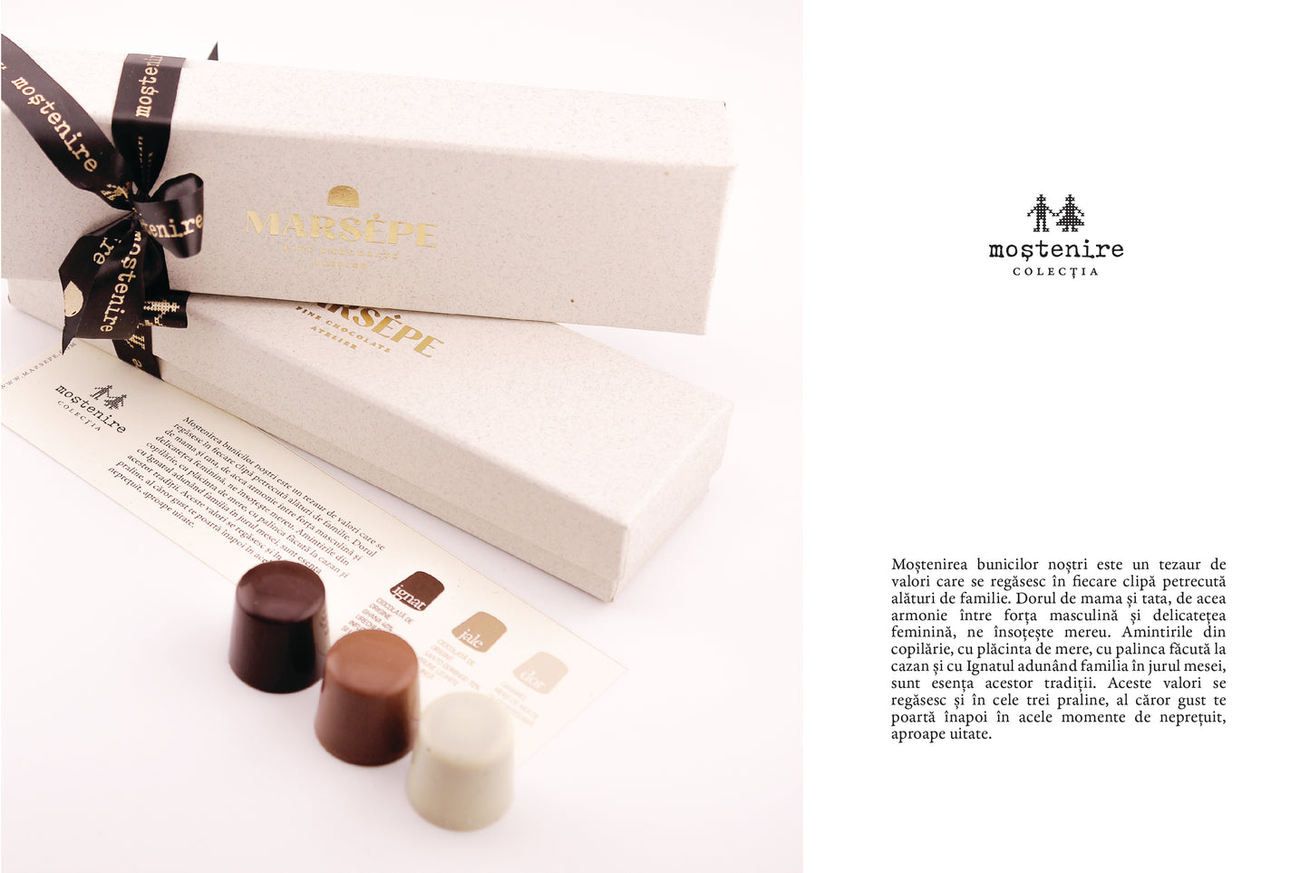 Colectia MOSTENIRE - 6 praline artizanale cu emotii autentice romanesti